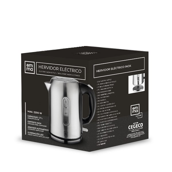 Emma Hervidor Inox Eléctrico 2200W 1,7 L - Imagen 3