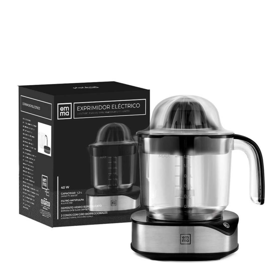Emma Exprimidor Negro 40 w 1,2 L