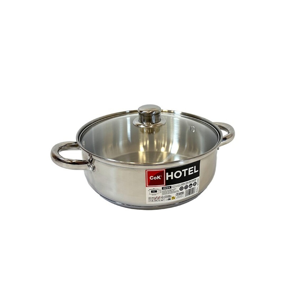 Cok Hotel Cacerola+Tapa Vidrio