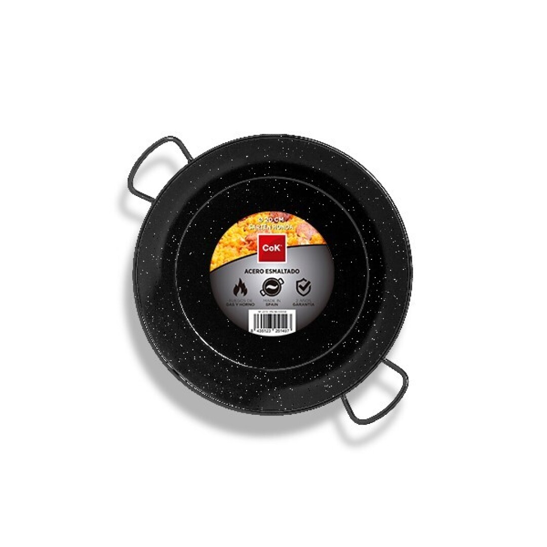 Cok Sarten Honda Esmaltada con asas 32 cm