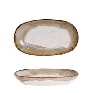 Cok Fuente Oval Candem Beige Orgánic 19x11cm