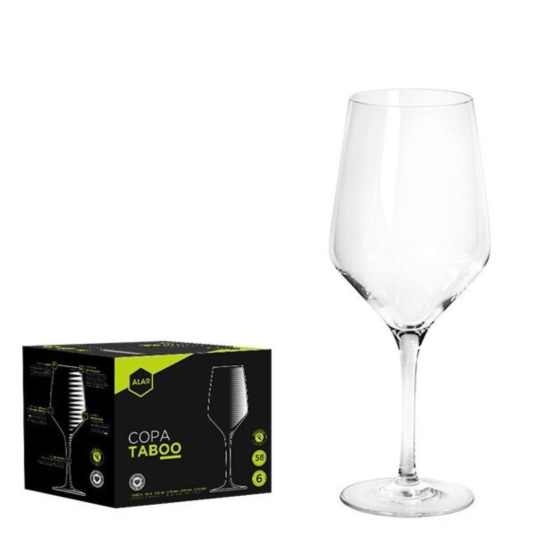 Juego de 6 Alar Copa Taboo 58cl