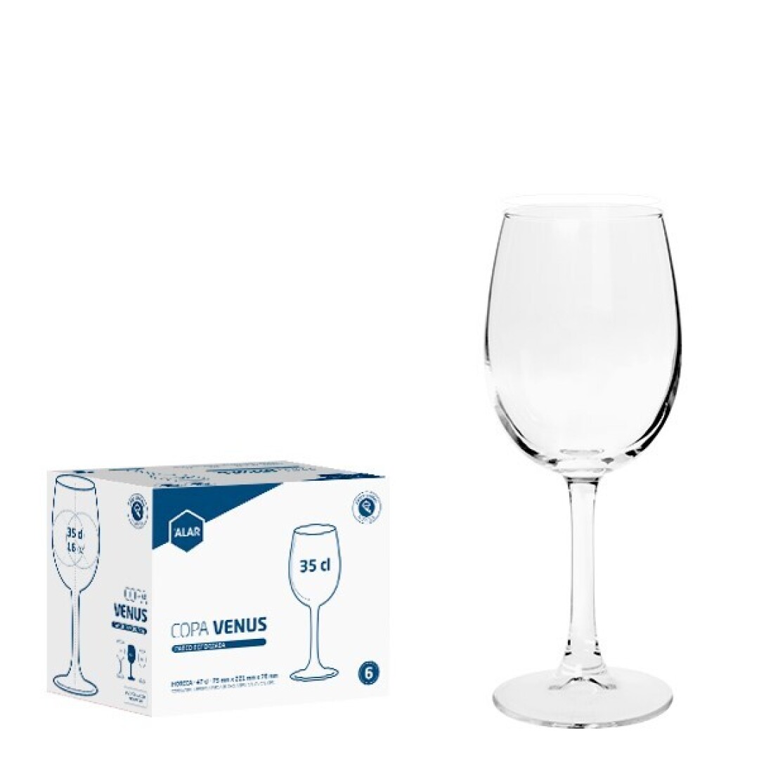 Juego de 6 Alar Copa Venus 35cl