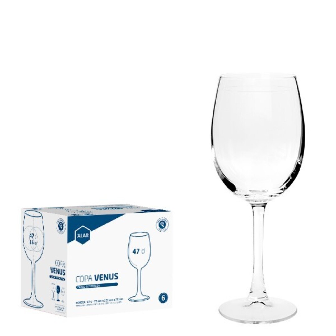 Juego de 6 Alar Copa Venus 47cl